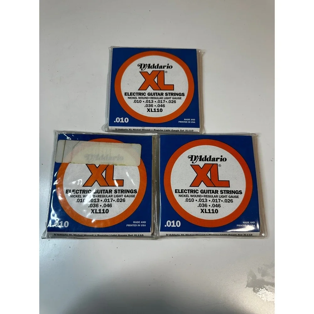 DAddario XL Nickel Wound Electric Guitar Strings Regular Light Gauge 010 XL110